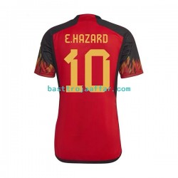 Belgien Hazard 10 Män Hemma Fotbollströja VM 2022 Kortärmad