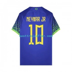 Brasilien Neymar JR 10 Män Borta Fotbollströja VM 2022 Kortärmad Brasilien Neymar JR 10 Män Borta Fotbollströja VM 2022 Kortärmad