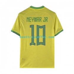 Brasilien Neymar JR 10 Män Hemma Fotbollströja VM 2022 Kortärmad Brasilien Neymar JR 10 Män Hemma Fotbollströja VM 2022 Kortärmad