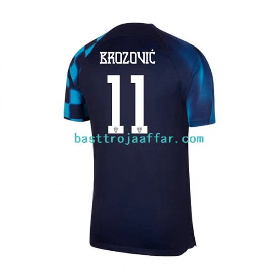 Kroatien Brozovic 11 Män Borta Fotbollströja VM 2022 Kortärmad