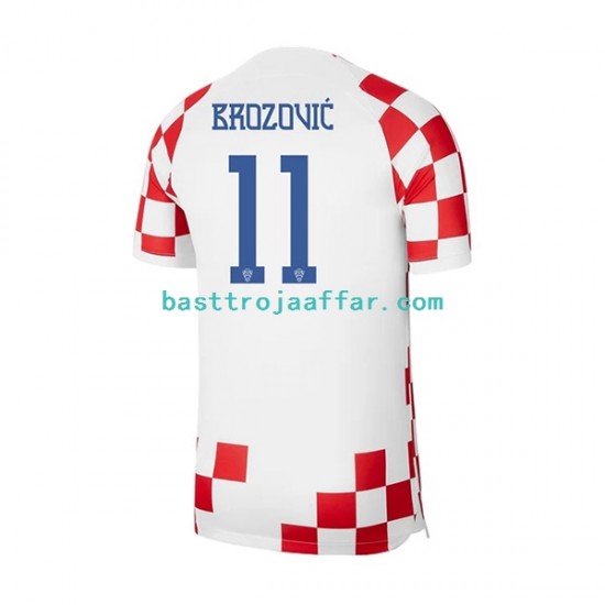 Kroatien Brozovic 11 Män Hemma Fotbollströja VM 2022 Kortärmad