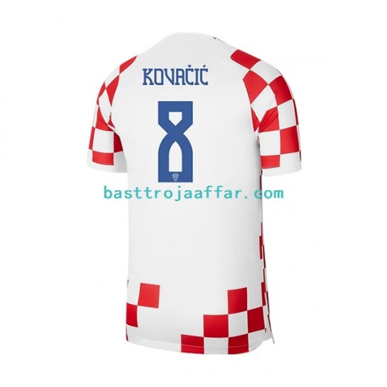Kroatien Kovacic 8 Män Hemma Fotbollströja VM 2022 Kortärmad