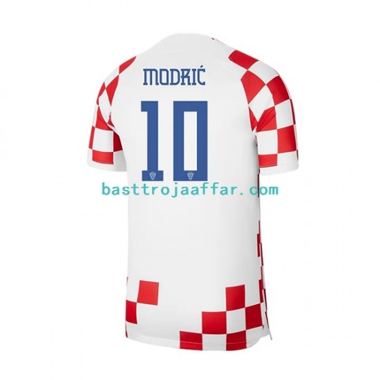 Kroatien Modrić 10 Män Hemma Fotbollströja VM 2022 Kortärmad
