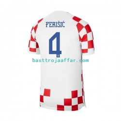 Kroatien Perisic 4 Män Hemma Fotbollströja VM 2022 Kortärmad Kroatien Perisic 4 Män Hemma Fotbollströja VM 2022 Kortärmad