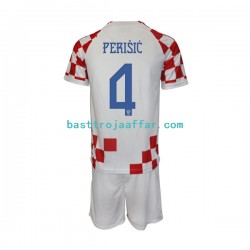 Kroatien Perisic 4 Barn Hemma Fotbollströja VM 2022 Kortärmad Kroatien Perisic 4 Barn Hemma Fotbollströja VM 2022 Kortärmad
