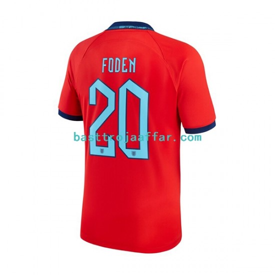 England Foden 20 Män Borta Fotbollströja VM 2022 Kortärmad