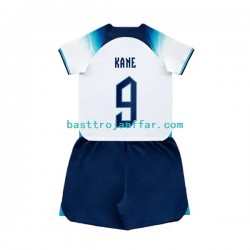 England Kane 9 Barn Hemma Fotbollströja VM 2022 Kortärmad