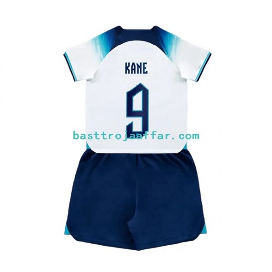 England Kane 9 Barn Hemma Fotbollströja VM 2022 Kortärmad