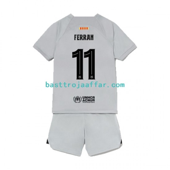 FC Barcelona Ferran Torres 11 Barn Tredje Fotbollströja 2022-2023 Kortärmad