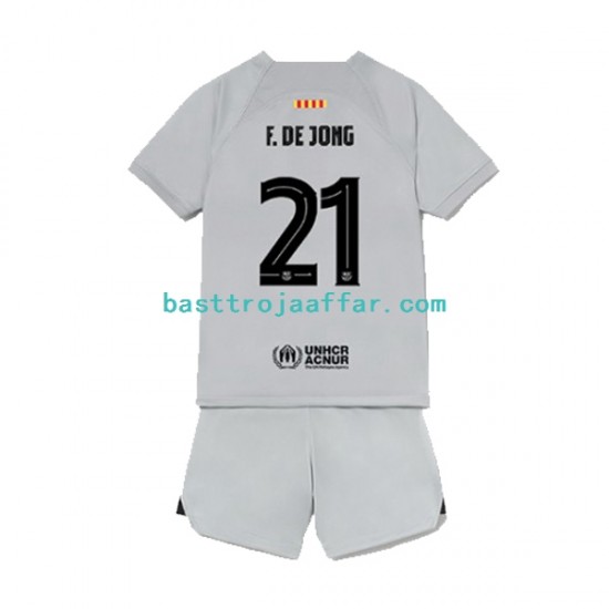 FC Barcelona Frenkie de Jong 21 Barn Tredje Fotbollströja 2022-2023 Kortärmad