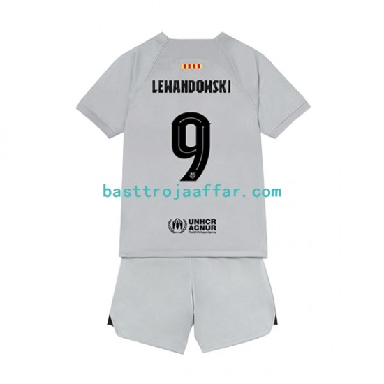 FC Barcelona Lewandowski 9 Barn Tredje Fotbollströja 2022-2023 Kortärmad