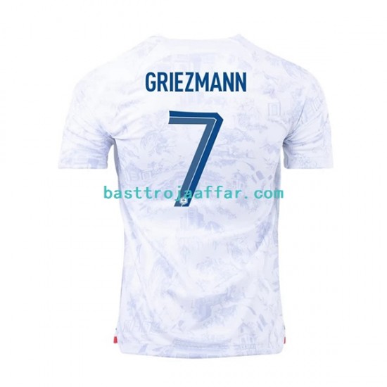 Frankrike Griezmann 7 Män Borta Fotbollströja VM 2022 Kortärmad