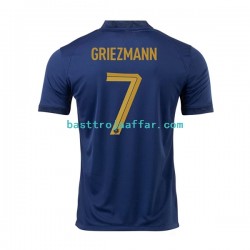 Frankrike Griezmann 7 Män Hemma Fotbollströja VM 2022 Kortärmad Frankrike Griezmann 7 Män Hemma Fotbollströja VM 2022 Kortärmad