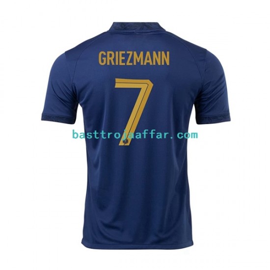Frankrike Griezmann 7 Män Hemma Fotbollströja VM 2022 Kortärmad