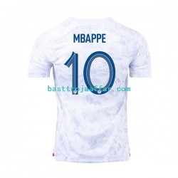 Frankrike Mbappé 10 Män Borta Fotbollströja VM 2022 Kortärmad Frankrike Mbappé 10 Män Borta Fotbollströja VM 2022 Kortärmad