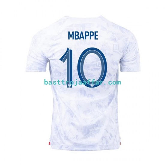 Frankrike Mbappé 10 Män Borta Fotbollströja VM 2022 Kortärmad