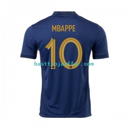 Frankrike Mbappé 10 Män Hemma Fotbollströja VM 2022 Kortärmad Frankrike Mbappé 10 Män Hemma Fotbollströja VM 2022 Kortärmad
