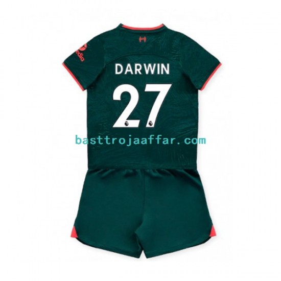 Liverpool Darwin Nunez 27 Barn Tredje Fotbollströja 2022-2023 Kortärmad