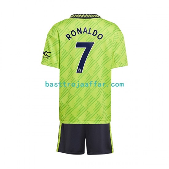Manchester United Cristiano Ronaldo 7 Barn Tredje Fotbollströja 2022-2023 Kortärmad