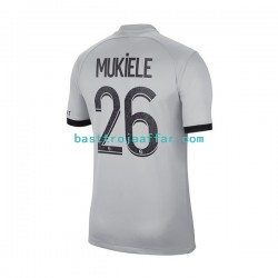 Paris Saint-Germain Mukiele 26 Män Borta Fotbollströja 2022-2023 Kortärmad Paris Saint-Germain Mukiele 26 Män Borta Fotbollströja 2022-2023 Kortärmad