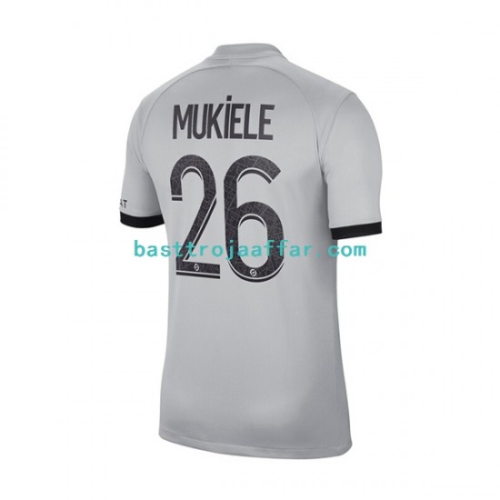 Paris Saint-Germain Mukiele 26 Män Borta Fotbollströja 2022-2023 Kortärmad