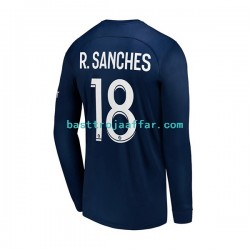 Paris Saint-Germain R.Sanches 18 Män Hemma Fotbollströja 2022-2023 Långärmad