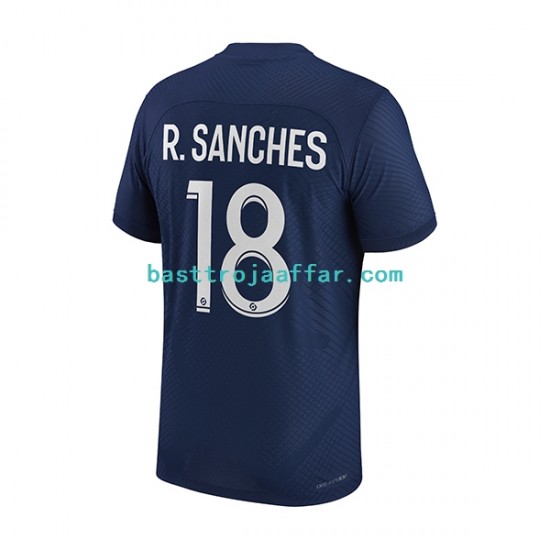 Paris Saint-Germain R.Sanches 18 Män Hemma Fotbollströja 2022-2023 Kortärmad
