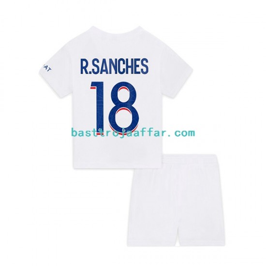 Paris Saint-Germain R.Sanches 18 Barn Tredje Fotbollströja 2022-2023 Kortärmad