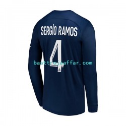 Paris Saint-Germain Sergio Ramos 4 Män Hemma Fotbollströja 2022-2023 Långärmad