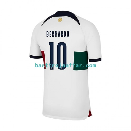 Portugal Bernardo 10 Män Borta Fotbollströja VM 2022 Kortärmad
