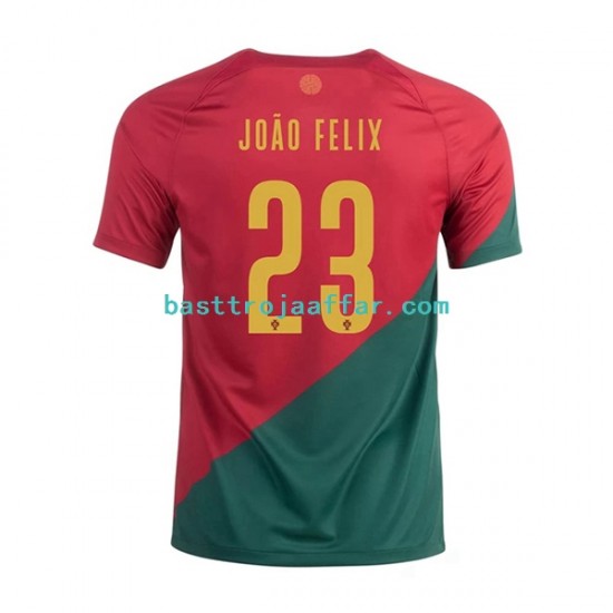 Portugal Joao Felix 23 Män Hemma Fotbollströja VM 2022 Kortärmad