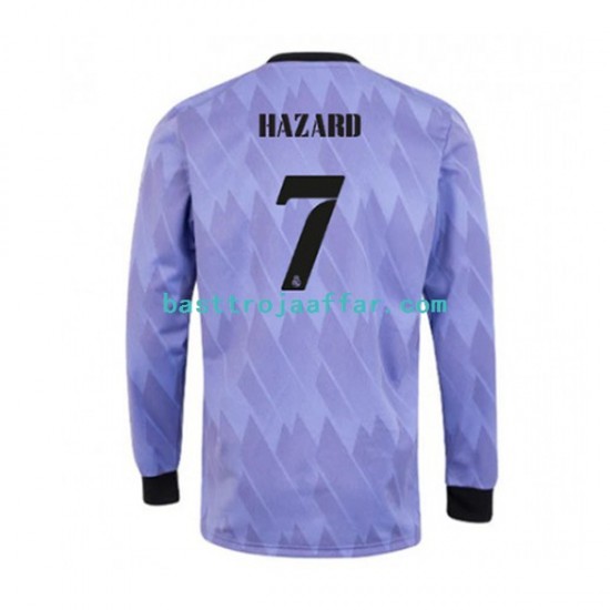 Real Madrid Eden Hazard 7 Män Borta Fotbollströja 2022-2023 Långärmad
