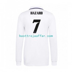 Real Madrid Eden Hazard 7 Män Hemma Fotbollströja 2022-2023 Långärmad