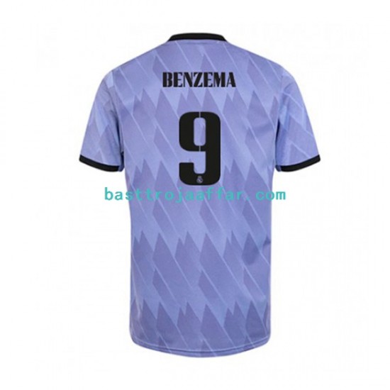 Real Madrid Karim Benzema 9 Män Borta Fotbollströja 2022-2023 Kortärmad