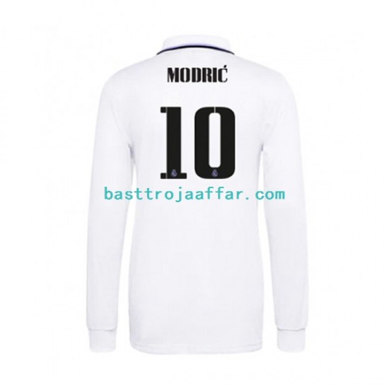 Real Madrid Modrić 10 Män Hemma Fotbollströja 2022-2023 Långärmad
