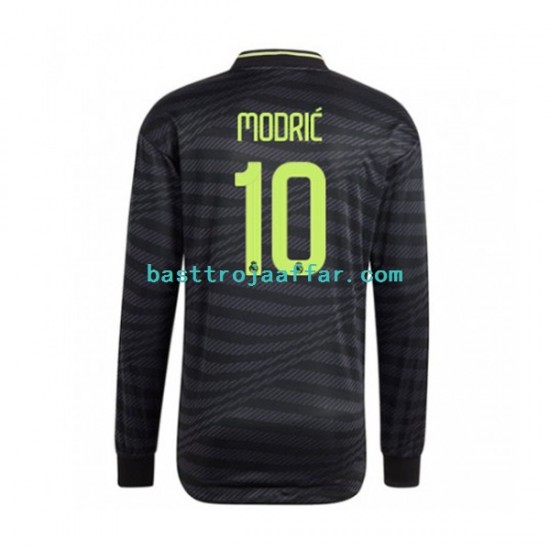 Real Madrid Modrić 10 Män Tredje Fotbollströja 2022-2023 Långärmad