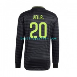Real Madrid Vinicius Junior 20 Män Tredje Fotbollströja 2022-2023 Långärmad Real Madrid Vinicius Junior 20 Män Tredje Fotbollströja 2022-2023 Långärmad
