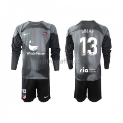 Atlético Madrid Jan Oblak 13 Målvakt Barn Borta Fotbollströja 2022-2023 Långärmad Atlético Madrid Jan Oblak 13 Målvakt Barn Borta Fotbollströja 2022-2023 Långärmad
