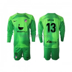 Atlético Madrid Jan Oblak 13 Målvakt Barn Hemma Fotbollströja 2022-2023 Långärmad Atlético Madrid Jan Oblak 13 Målvakt Barn Hemma Fotbollströja 2022-2023 Långärmad