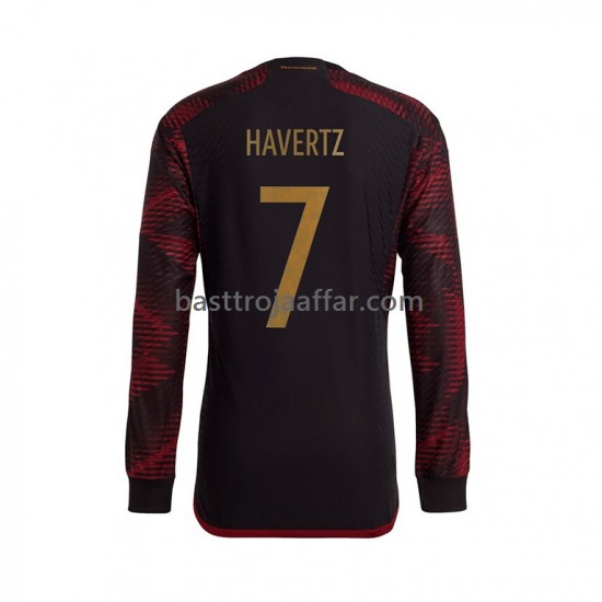 Tyskland Havertz 7 Män Borta Fotbollströja VM 2022 Långärmad