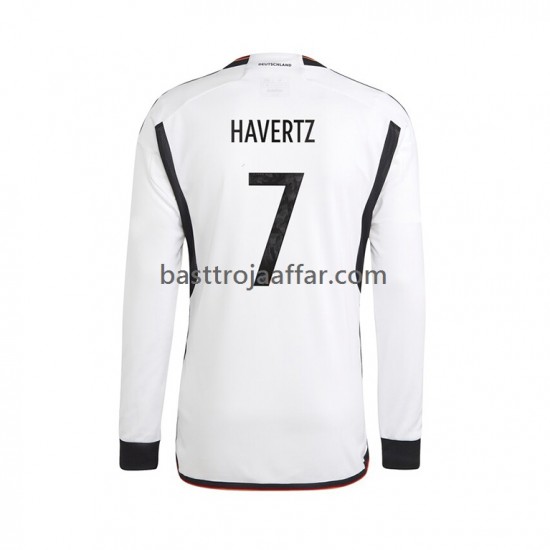 Tyskland Havertz 7 Män Hemma Fotbollströja VM 2022 Långärmad