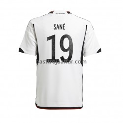 Tyskland Sane 19 Män Hemma Fotbollströja VM 2022 Kortärmad Tyskland Sane 19 Män Hemma Fotbollströja VM 2022 Kortärmad
