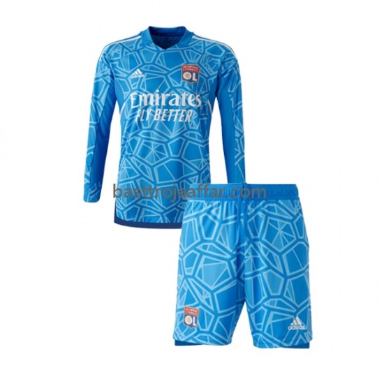 Olympique de Marseille Målvakt Barn Hemma Fotbollströja 2022-2023 Långärmad