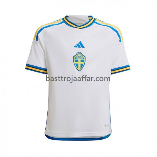 Sverige Män Borta Fotbollströja 2022-2023 Kortärmad