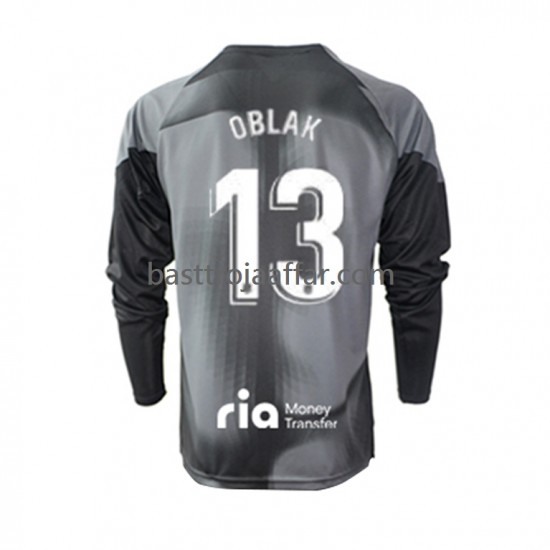 Atlético Madrid Jan Oblak 13 Målvakt Män Borta Fotbollströja 2022-2023 Långärmad