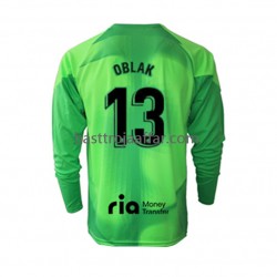 Atlético Madrid Jan Oblak 13 Målvakt Män Hemma Fotbollströja 2022-2023 Långärmad Atlético Madrid Jan Oblak 13 Målvakt Män Hemma Fotbollströja 2022-2023 Långärmad