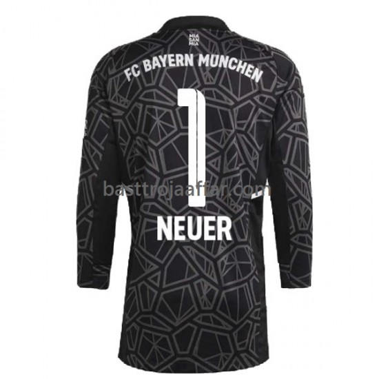 FC Bayern München Manuel Neuer 1 Målvakt Män Borta Fotbollströja 2022-2023 Långärmad