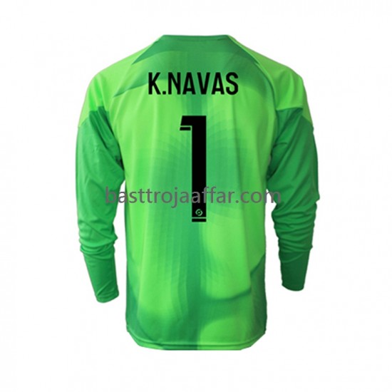 Paris Saint-Germain Keylor Navas 1 Målvakt Män Hemma Fotbollströja 2022-2023 Långärmad