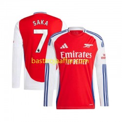 Arsenal Bukayo Saka 7 Män Hemma Fotbollströja 2024-2025 Långärmad