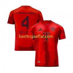 FC Bayern München Matthijs de Ligt 4 Män Hemma Fotbollströja 2024-2025 Kortärmad FC Bayern München Matthijs de Ligt 4 Män Hemma Fotbollströja 2024-2025 Kortärmad